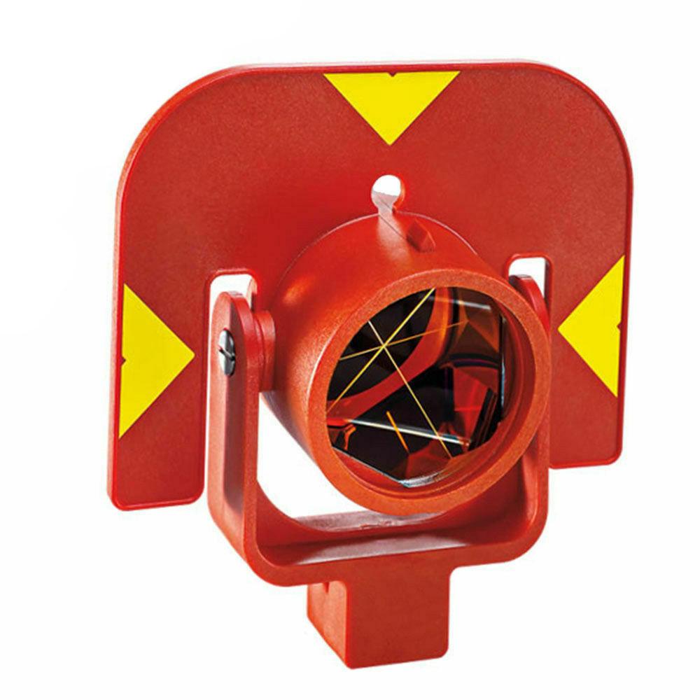 GPR111 Basic Circular Tilting Prism with holder and target plate is made of durable red polymer. The GPR111 has a maximum range with IR total stations of 2500m Leica
